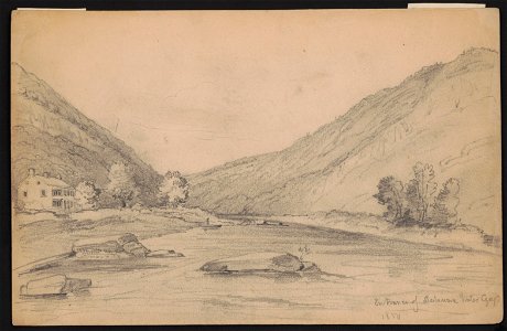 Entrance of Delaware Water Gap, 1850 LCCN2016645609