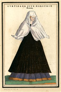Ensemble de gravures de costumes italiens du XVIe siècle.f05