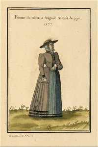 Ensemble de gravures de costumes d'Ecosse du XVIe siècle.f08
