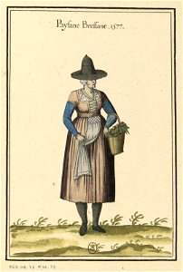Ensemble de gravures de costumes italiens du XVIe siècle.f13