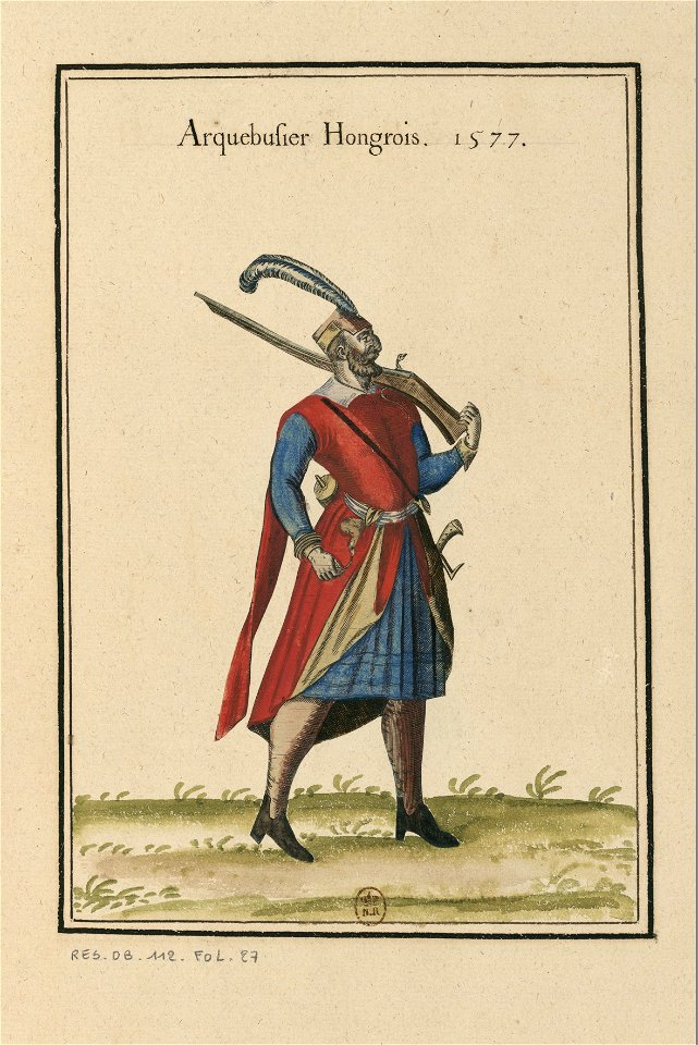 Ensemble de gravures de costumes d'Ecosse du XVIe siècle.f16