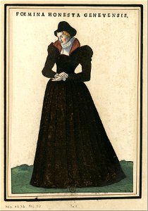 Ensemble de gravures de costumes italiens du XVIe siècle.f25