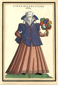 Ensemble de gravures de costumes italiens du XVIe siècle.f29