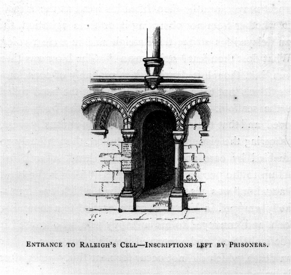 Entrance to Raleigh's Cell - Inscriptions left by Prisoners - Memorials of the Tower of London