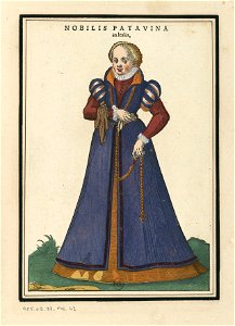 Ensemble de gravures de costumes vénitiens du XVIe siècle.f10