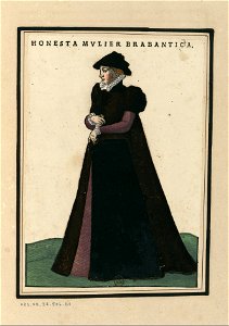 Ensemble de gravures de costumes des Pays-Bas du XVIe siècle.f12