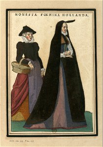 Ensemble de gravures de costumes des Pays-Bas du XVIe siècle.f32
