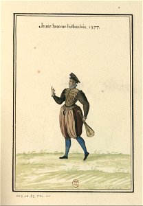 Ensemble de gravures de costumes des Pays-Bas du XVIe siècle.f36
