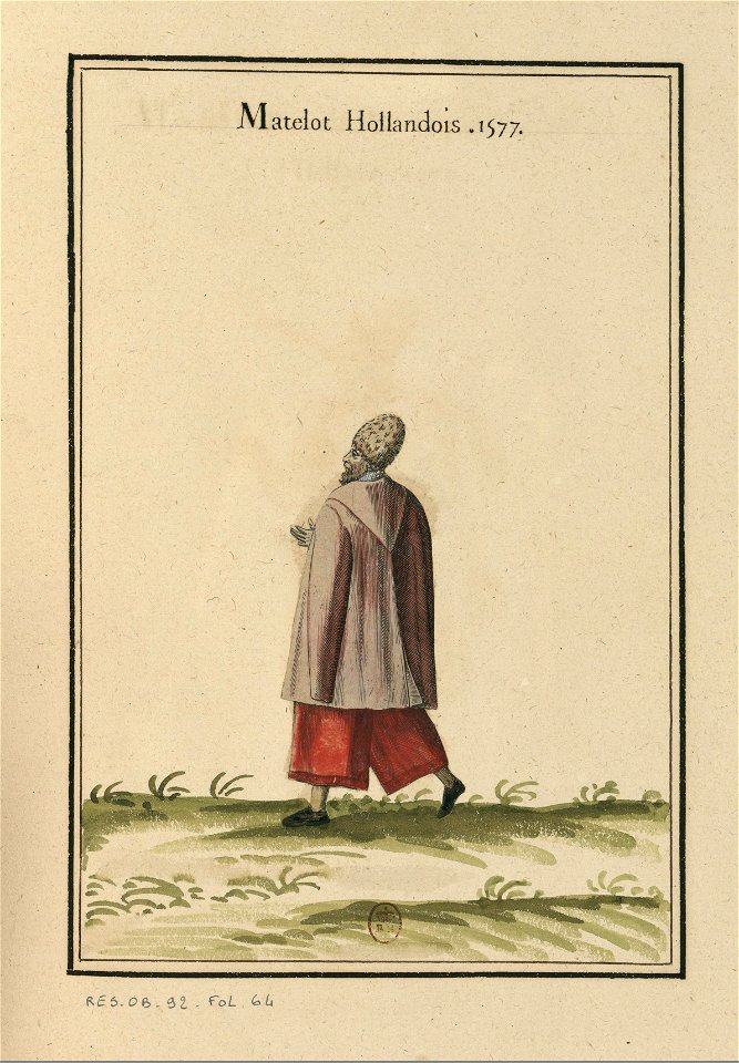 Ensemble de gravures de costumes des Pays-Bas du XVIe siècle.f40