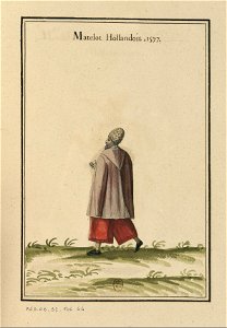 Ensemble de gravures de costumes des Pays-Bas du XVIe siècle.f40