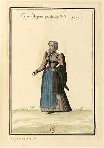 Ensemble de gravures de costumes des Pays-Bas du XVIe siècle.f48