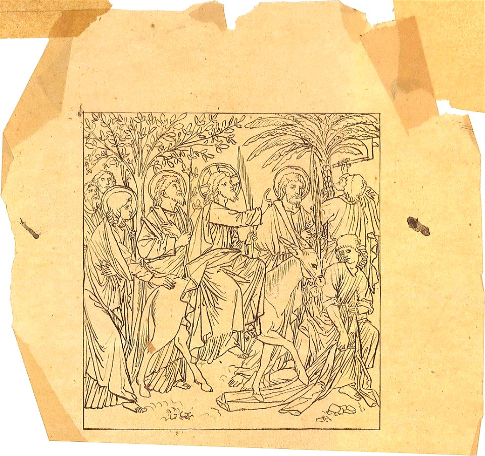 Entry of Christ into Jerusalem by Kunstwerkplaatsen Cuypers & Co. Cuypershuis 0682x