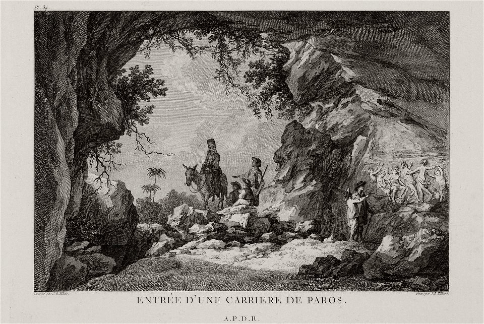 Entrée d'une carriere de Paros - Choiseul-gouffier Gabriel Florent Auguste De - 1782