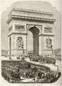 Entrée de l'Empereur à Paris, par l'Arc de triomphe de la barrière de l'Étoile