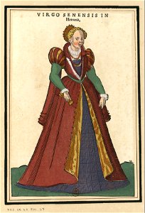 Ensemble de gravures de costumes italiens du XVIe siècle.f19