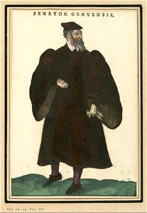 Ensemble de gravures de costumes italiens du XVIe siècle.f23