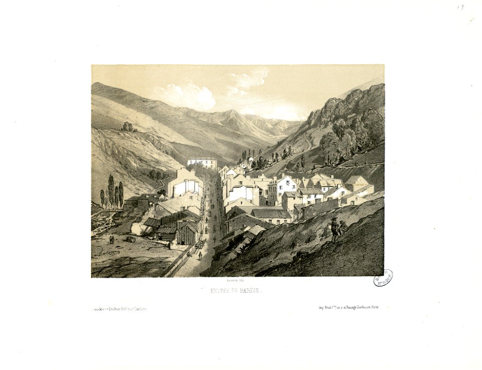 Entrée de Barège - Fonds Ancely - B315556101 A LALANNE 2 021