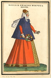 Ensemble de gravures de costumes italiens du XVIe siècle.f27