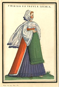 Ensemble de gravures de costumes italiens du XVIe siècle.f31