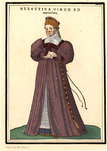 Ensemble de gravures de costumes suisses du XVIe siècle.f3