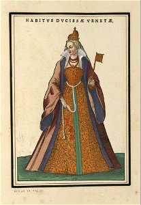 Ensemble de gravures de costumes vénitiens du XVIe siècle.f04