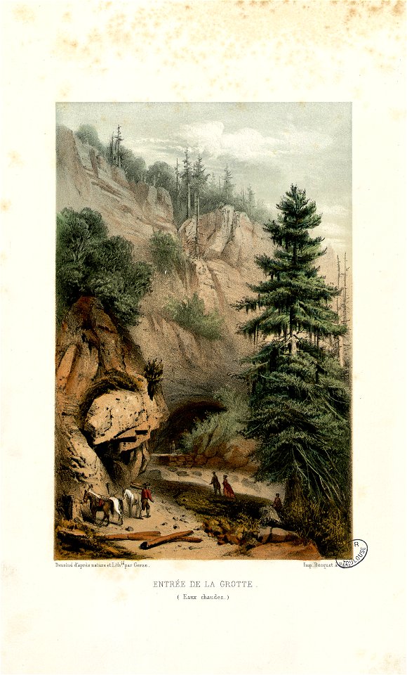 Entrée de la Grotte (Eaux chaudes) - Fonds Ancely - B315556101 A GORSE 6 013