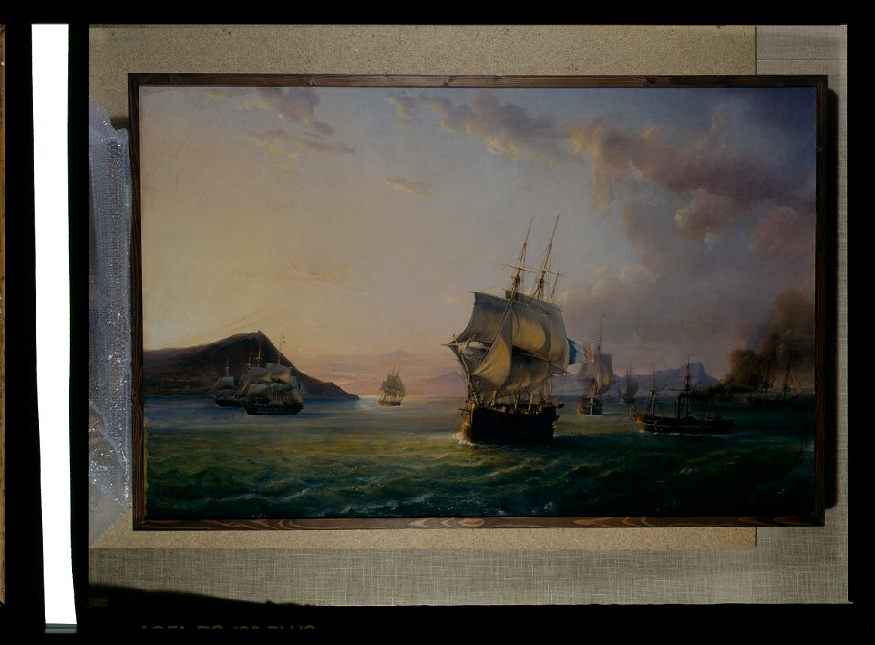 Entrée de la rade de Toulon - Pierre-Julien Gilbert - musée d'art et d'histoire de Saint-Brieuc, DOC 199