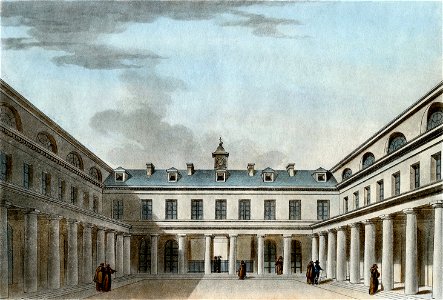 Entrée du Lycée Bonaparte, ci-devant Cloître du Capucins, Rue Ste. Croix Chaussée d'Antin