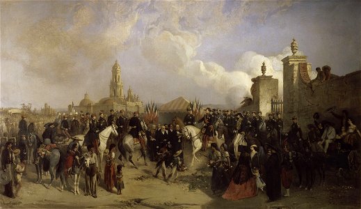 Entrée du corps expéditionnaire français à Mexico, juin 1863