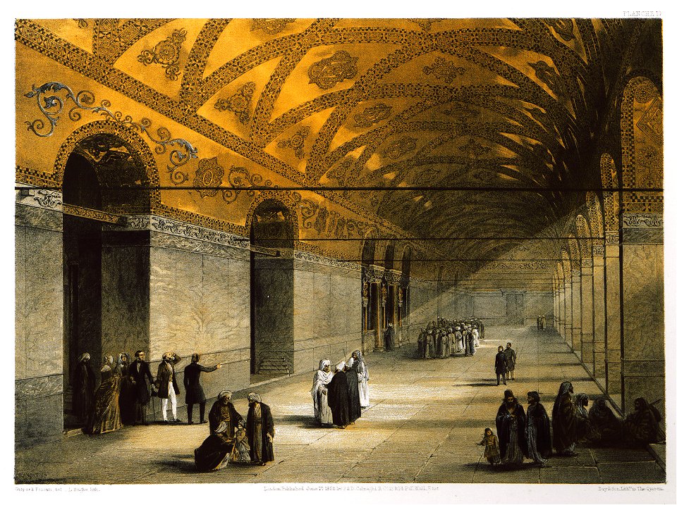 Entrée du gynécée, ou galerie supérieure - Fossati Gaspard - 1852 ...