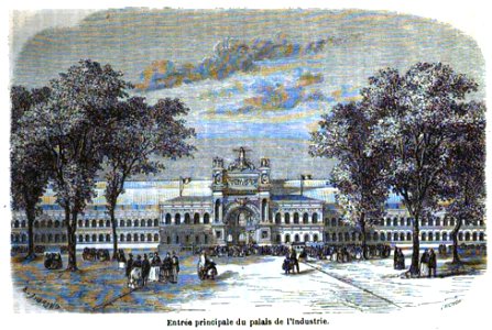 Entrée principale du palais de l'Industrie