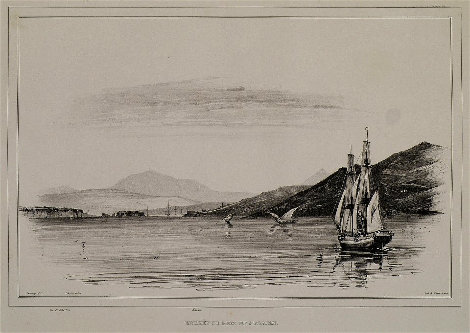 Entrée du port de Navarin - Stackelberg Otto Magnus Von - 1834