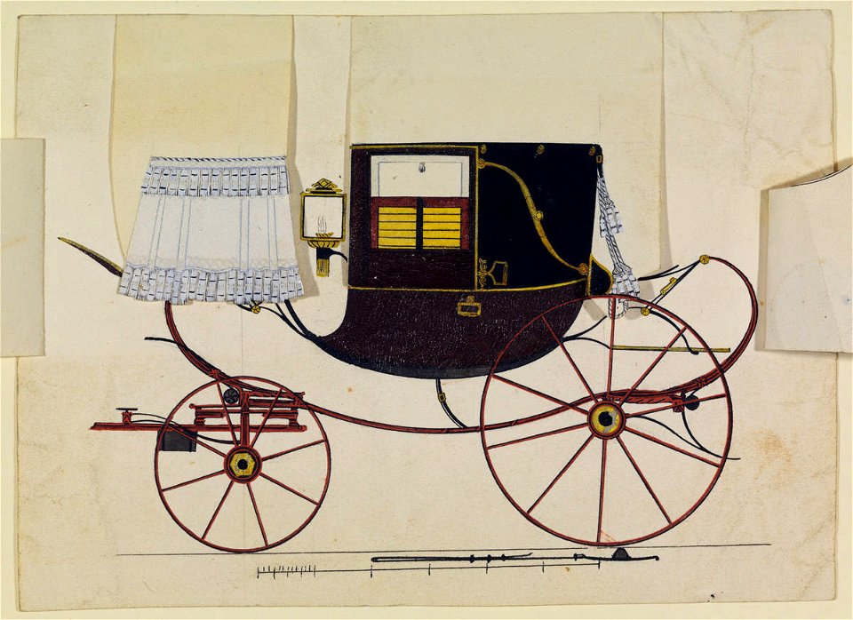 Entwurf einer Landaulette Bamberg 1822