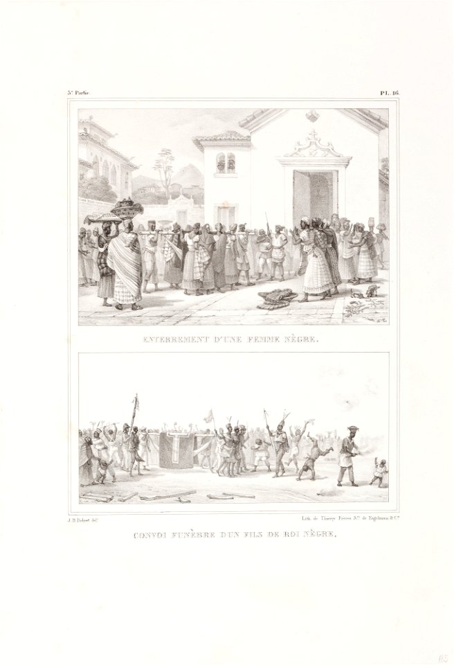 Enterrement d´une femme nègre, da Coleção Brasiliana Iconográfica