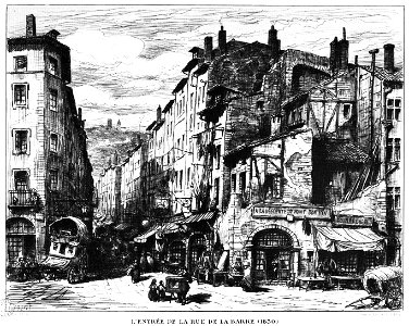 Entrée rue de la Barre (1830)
