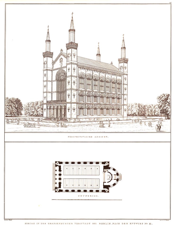 Entwurf Kirchen Oranienburger Vorstadt III Perspektive