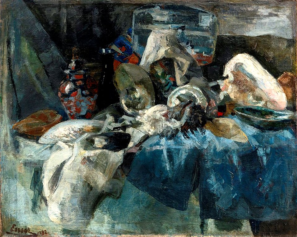 Ensor, Schelpen en chinoiserieën, 1882