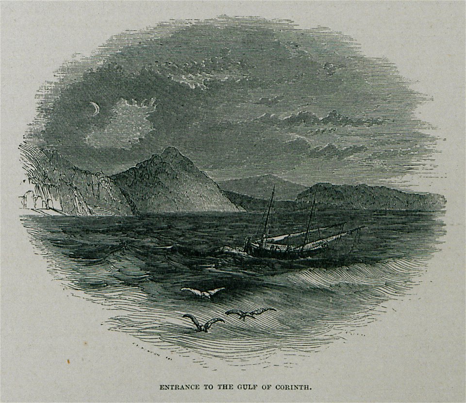 Entrance to the Gulf of Corinth - Wordsworth Christopher - 1882