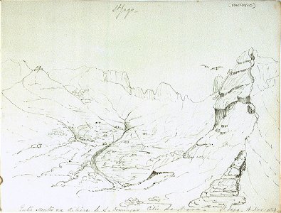 Entre Montes na Ribeira de S. Domingas Citio da Mara - St. Jago - 16 Nov- 1839 RMG PV9970