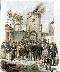 Entrée de la délégation suisse à Strasbourg (11-09-1870)