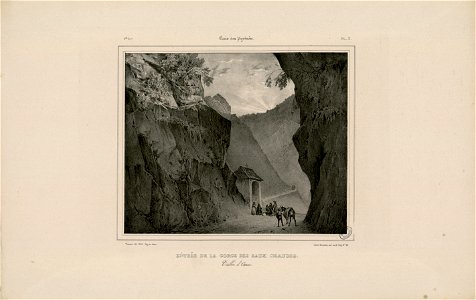 Entrée de la Gorge des Eaux Chaudes - Vallée d'Ossau - Fonds Ancely - B315556101 A MONTHELIER 1 2 004