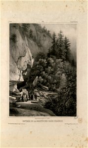 Entrée de la grotte des Eaux Chaudes (Basses Pyrénées) - Fonds Ancely - B315556101 A JACOTTET 2 024