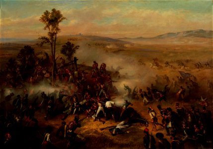 Episodio de la batalla de Bailén, de Ricardo Balaca (Museo del Prado). Free illustration for personal and commercial use.