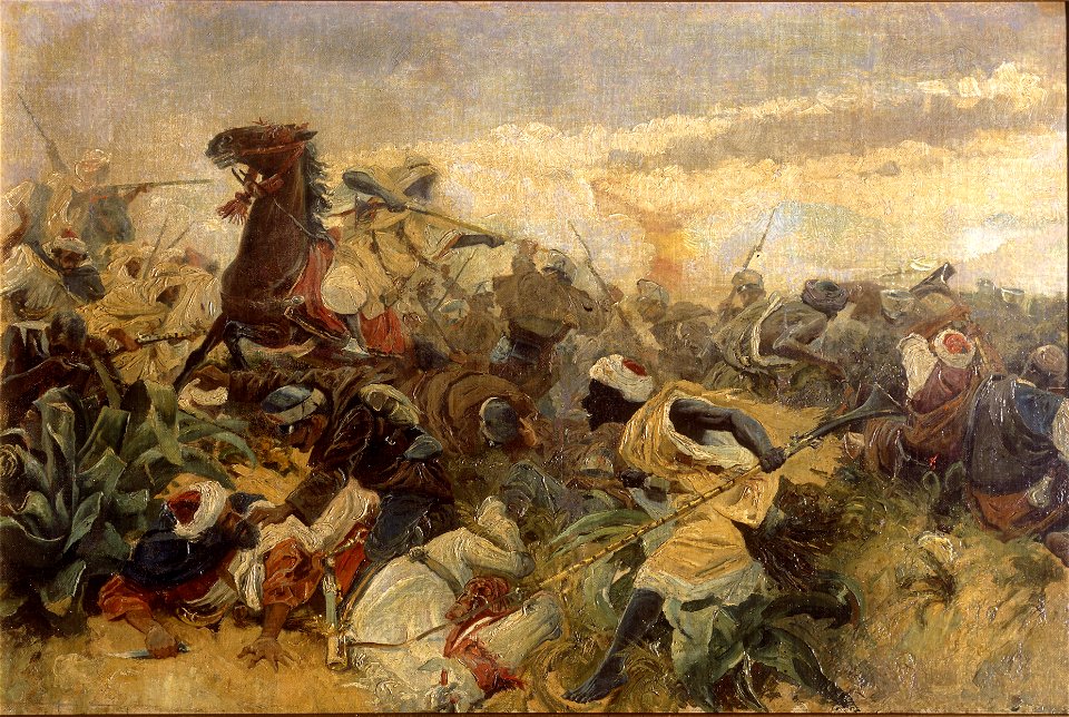 Episodio de la guerra de África en 1860 (Palacio del Senado de España)