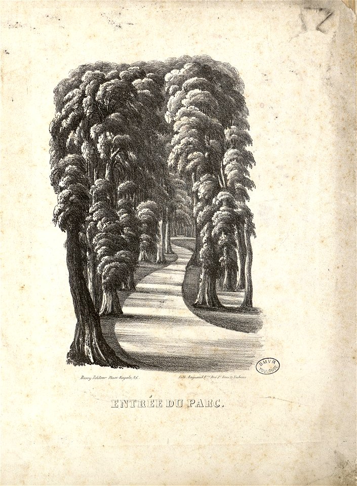 Entrée du Parc - Fonds Ancely - B315556101 A PARCDEPAU 004