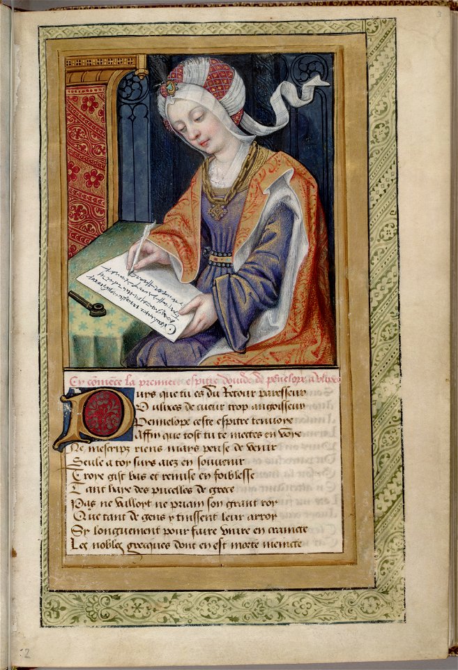 Epitres d'Ovide (Héroides) - Penelope - Huntington Lib HM60 f3
