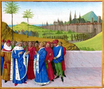 Entretien entre saint Gontran et Childebert II