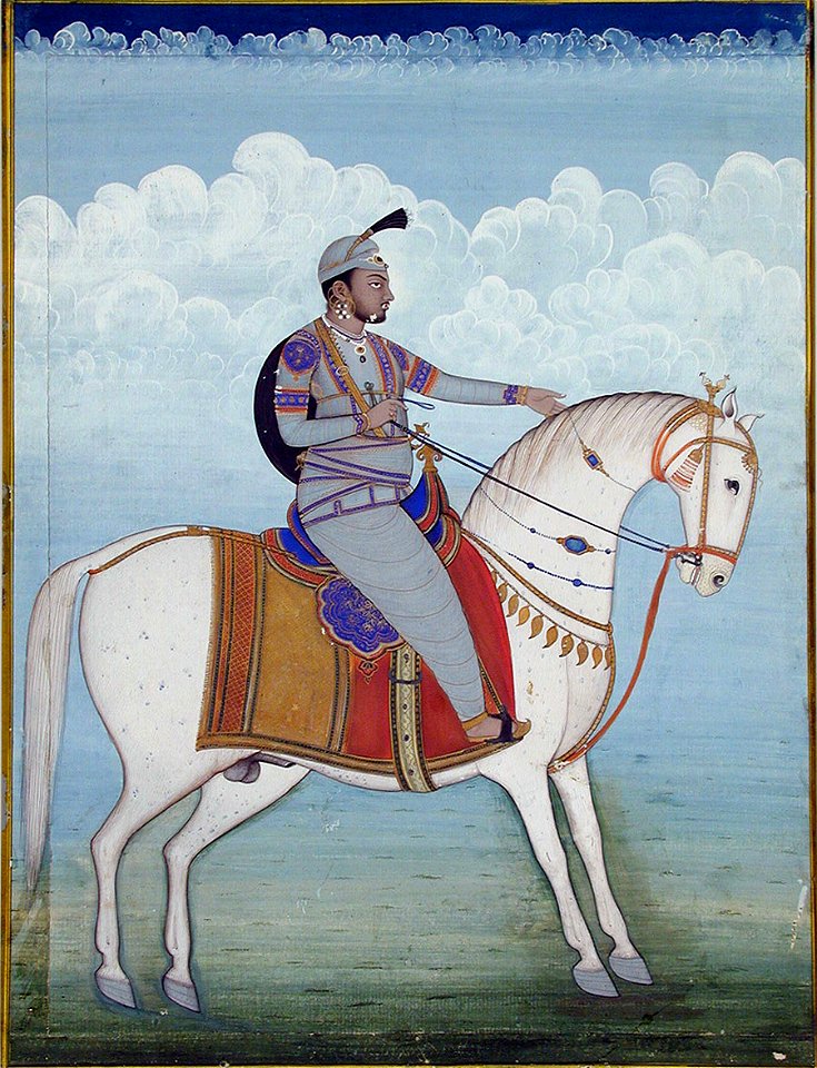 Equestrian portrait of a Sikh chief (6124573093)