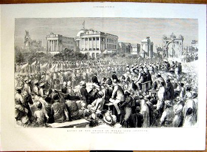 Entry of the Prince of Wales into Calcutta; from The Graphic, 1876