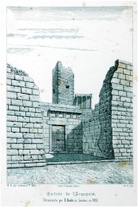 Entrée de l'Acropole, découverte par E Beulé de Saumur en 1853 - Godard - Faultrier Victor - 1857